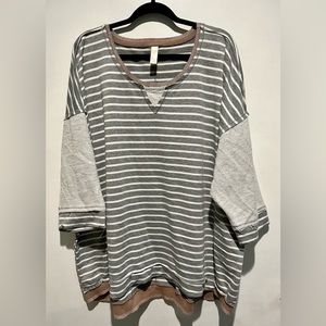 Striped Shimmer Sweater